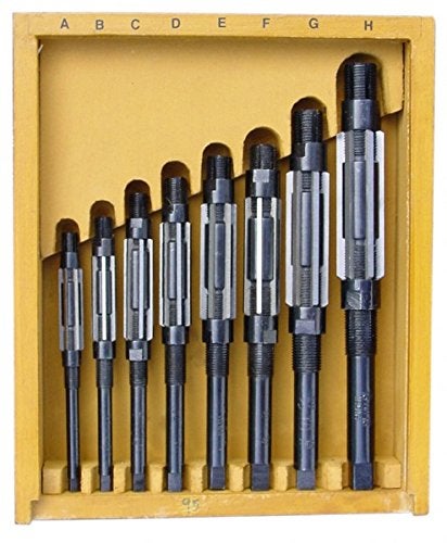 AI New Expanding Adjustable Hand Reamer 8 Piece Set 15/32"- 1.1/16" - Boxed Packed H4 - H11 Reamers - Image 1