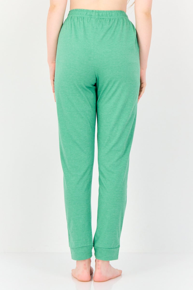 zivame Rosaline x Zivame Women Graphic Print Pull On Pyjama Bottom, Green - Image 2