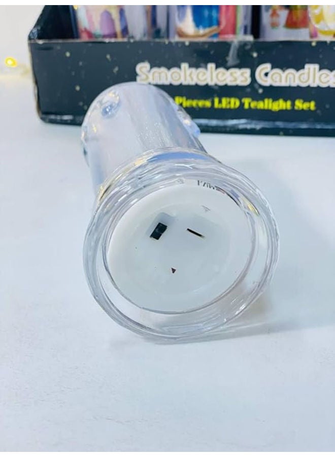 شموع LED رمضانية ديكورية – طقم من 4 - Image 4