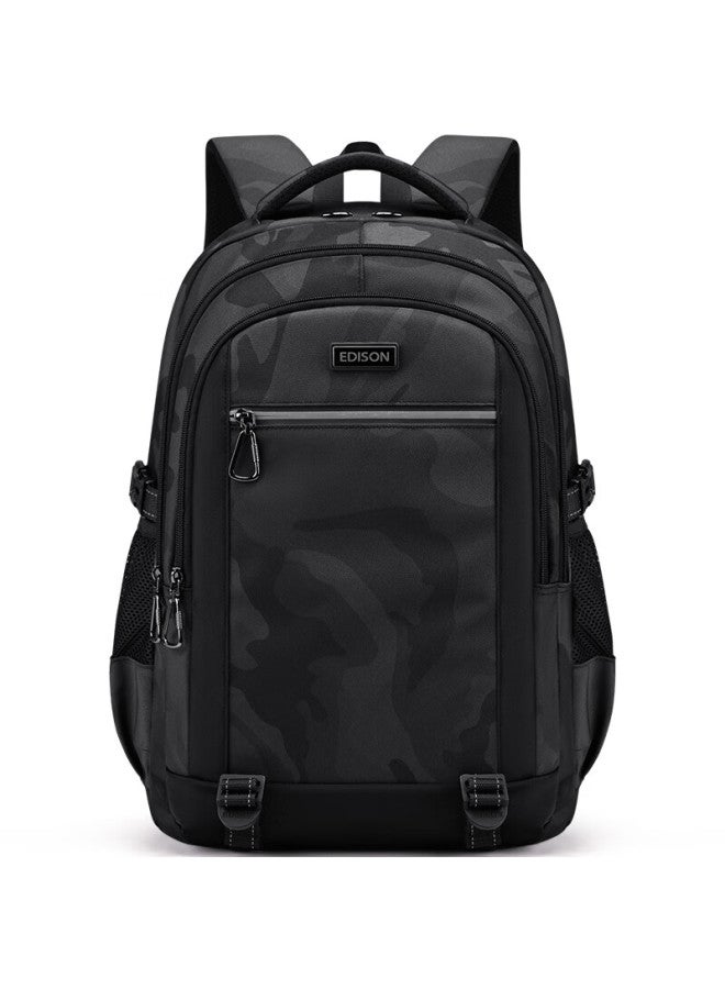 Edison Edison High School Student Backpack Junior High School College Student Large Capacity Waterproof Double Shoulder Bag Travel Backpack K051-2g - Image 3