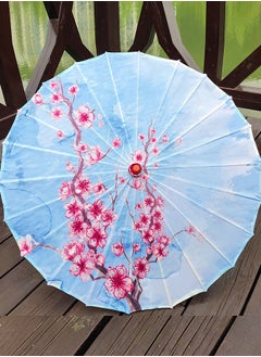Al Aoyama 1pcs Japanese style Handmade Oiled Parasol Bamboo Silk Umbrella Art Classical Dance Umbrella for Wedding Parties Photography Costumes Cosplay Decoration and Other Events  - Image 1