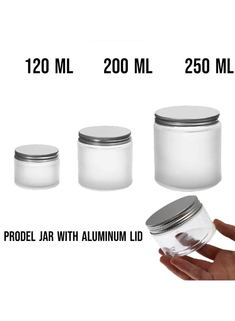 Prodel Pet Jar Round 200 ML With Aluminum Cap - Image 3