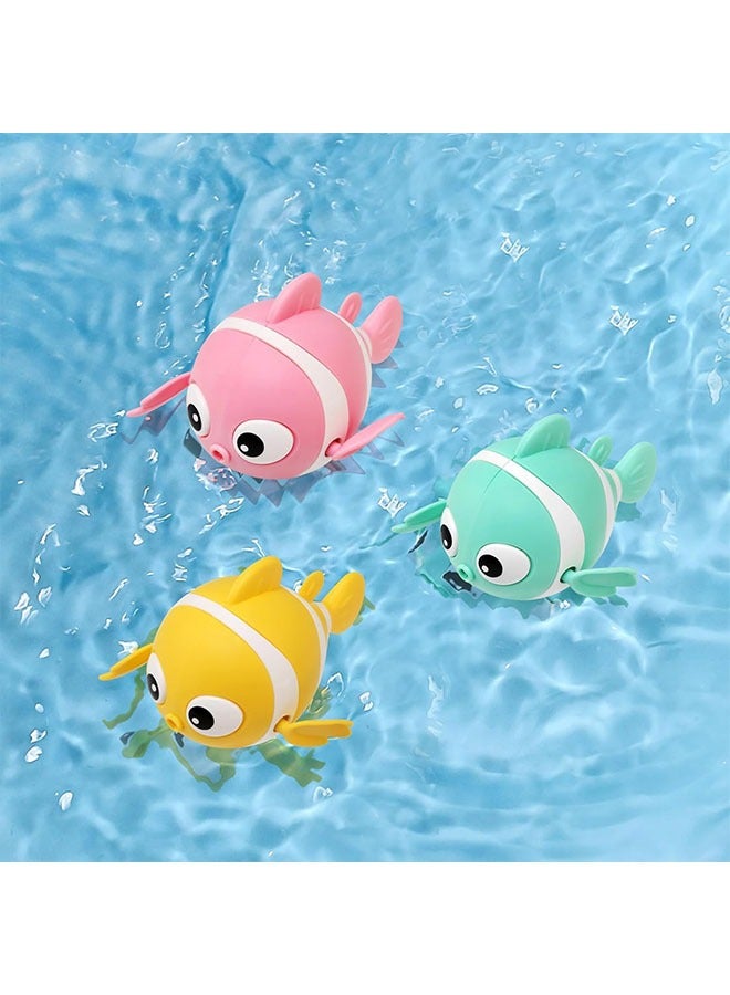 3Pcs Bath Toys for 1-5 Year Old Boy Girls Gifts,Wind-Up Bathtub Baby Bath Toys for 3-6 Toddlers, Swimming Pool Water Toys for Kids Ages 2-7 Birthday Gifts