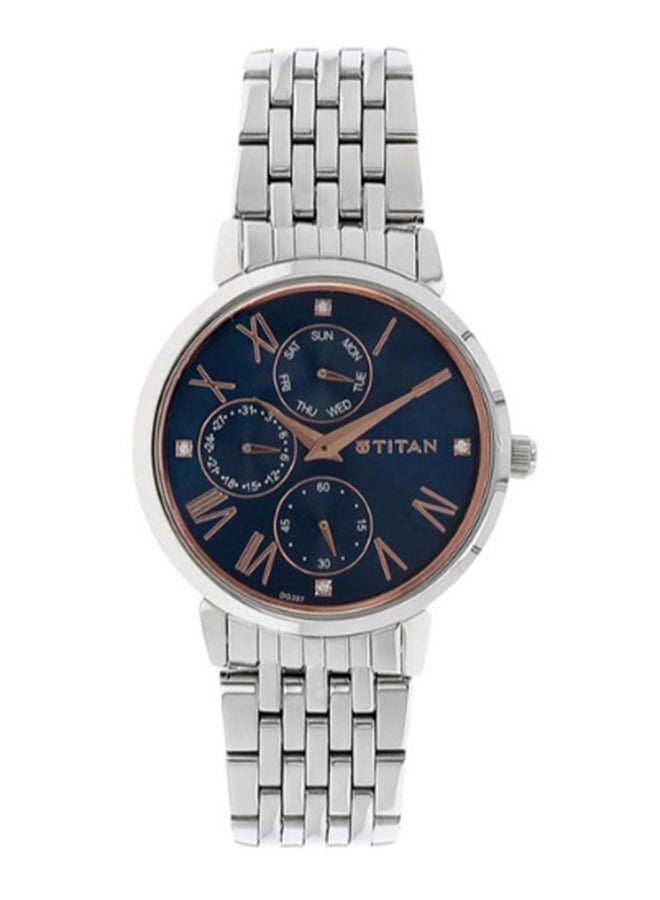 TITAN Women Analog Round Shape Stainless Steel Wrist Watch - 2569SM01 - Image 1