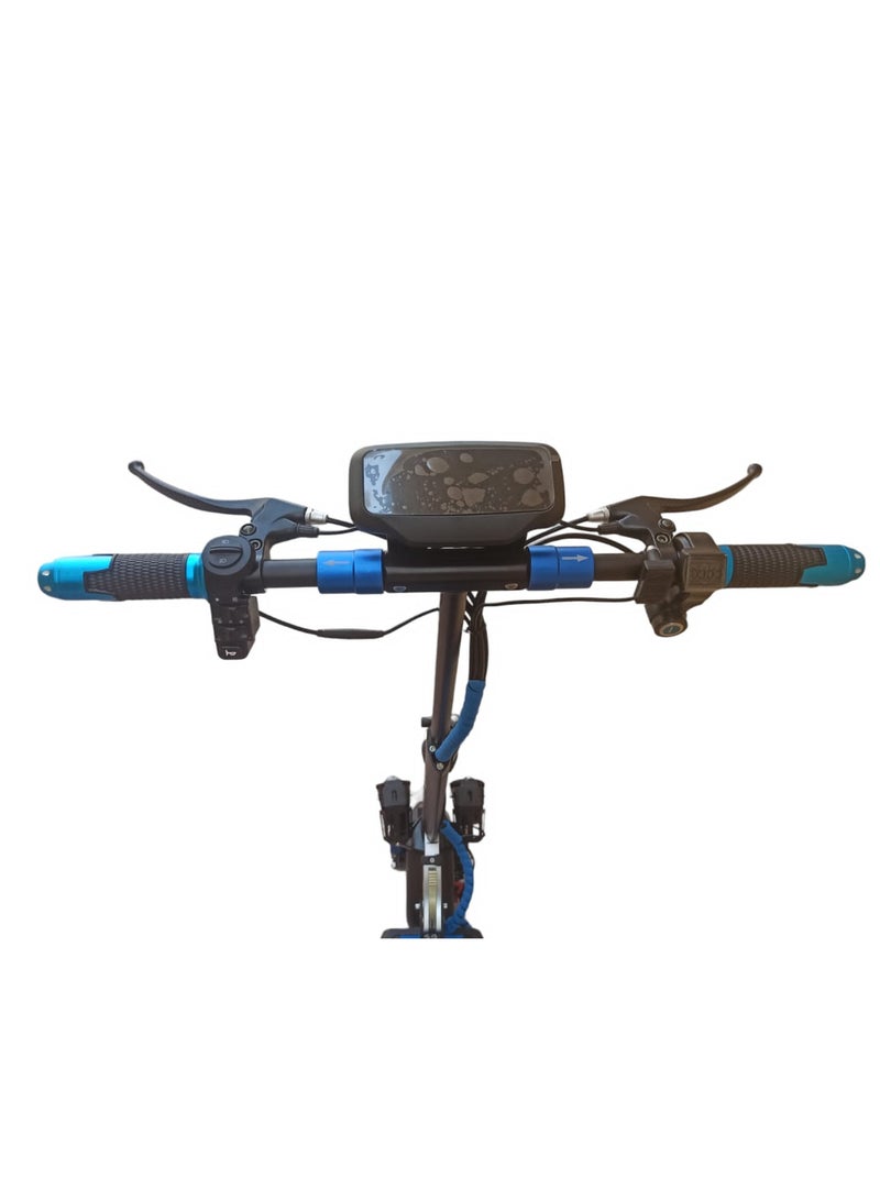 ROHAN WINGS Electric Scooter for Adults KT4B/ BLUE , 40km range with powerful 48V 13AH Battery, Bluetooth Speaker with free accessories Helmet, Safety Belt, Mobile Holder, Pump, Tool Kit and Lock.  - Image 3
