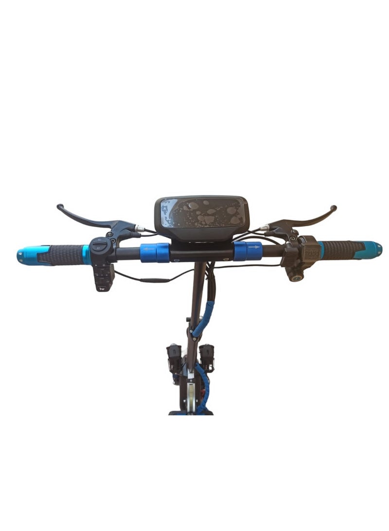 ROHAN WINGS Electric Scooter for Adults KT4B/ BLUE , 40km range with powerful 48V 13AH Battery, Bluetooth Speaker with free accessories Helmet, Safety Belt, Mobile Holder, Pump, Tool Kit and Lock. - Image 3