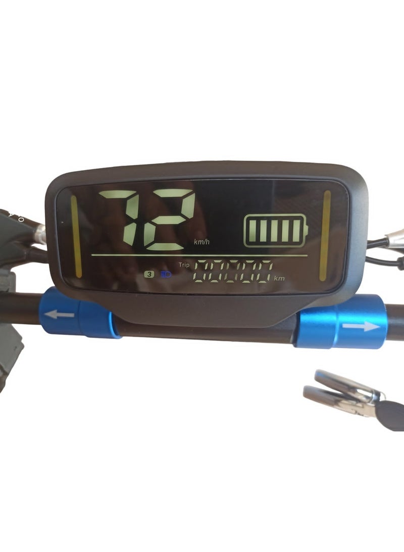 ROHAN WINGS Electric Scooter for Adults KT4B/ BLUE , 40km range with powerful 48V 13AH Battery, Bluetooth Speaker with free accessories Helmet, Safety Belt, Mobile Holder, Pump, Tool Kit and Lock. - Image 5