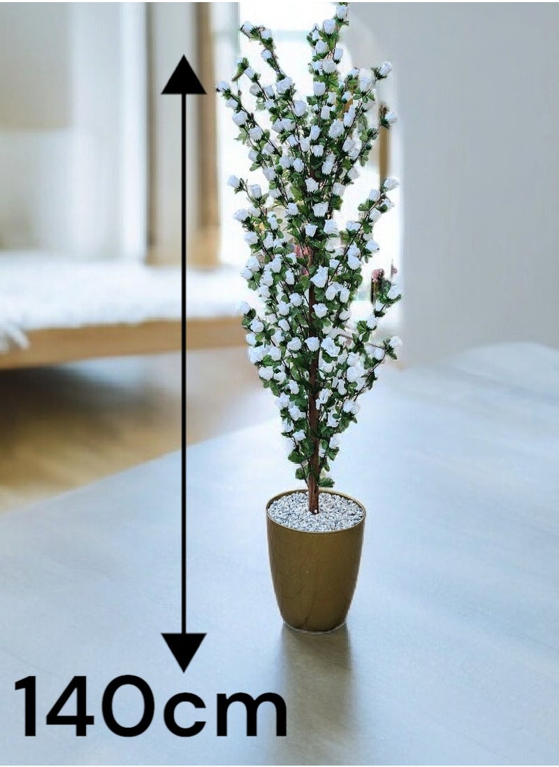 AL KHALDIYA Artificial decorative plant tree with pot, 140 cm  - Image 2