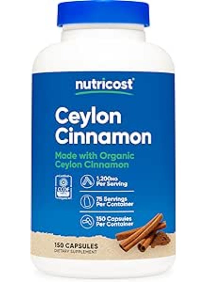 نوتريكوست، قرفة سيلان، 150 كبسولة (600 ملغ لكل كبسولة) - Image 1