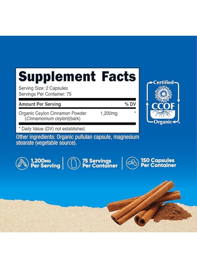 نوتريكوست، قرفة سيلان، 150 كبسولة (600 ملغ لكل كبسولة) - Image 3