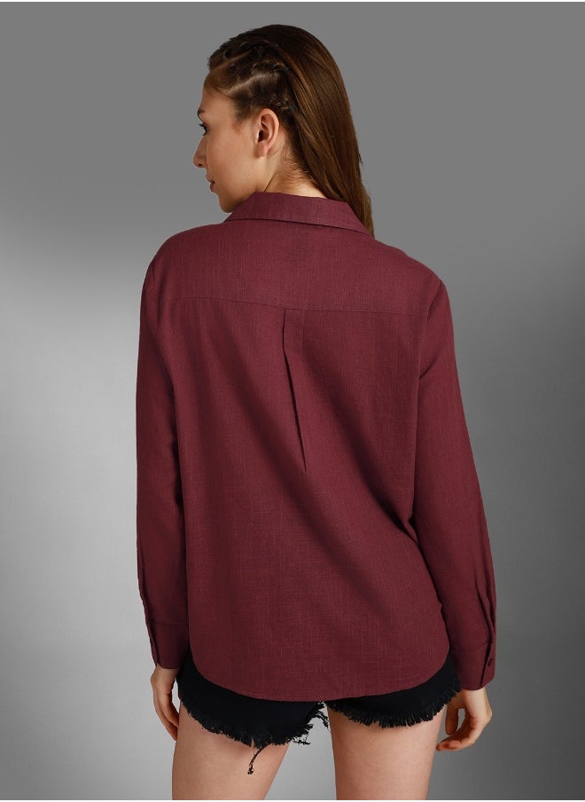 Women Wine Shirt - pzsku/ZC0A634551D3C4BC92CD2Z/45/_/1720075080/b71d446b-104e-4ef7-aa66-edc1d5cafc85