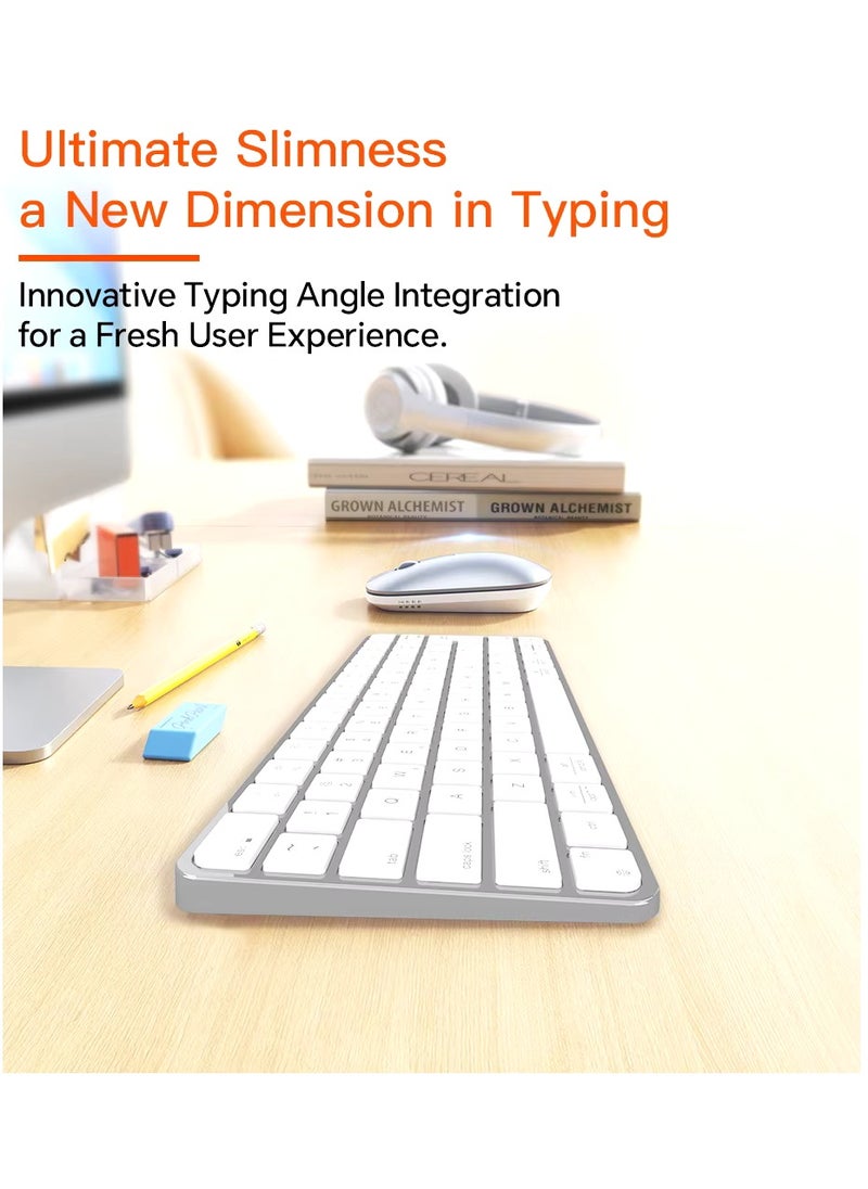 Meetion - Meetion Wireless Ultra-thin Apple Keyboard and Mouse Combo ikey C210 Ingenious Spatial Economy Aesthetic Sobriety Redefined Universal Synchronization Protocol (Black) - Image 1