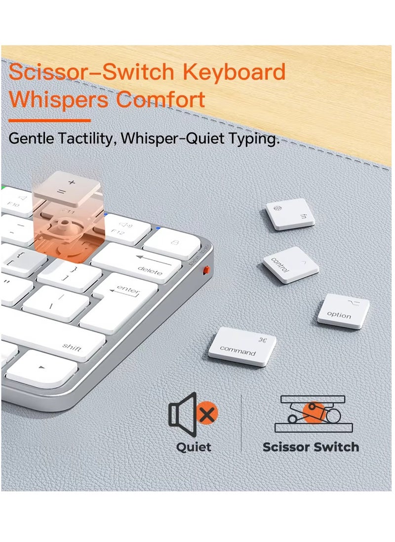 Meetion - Meetion Wireless Ultra-thin Apple Keyboard and Mouse Combo ikey C210 Ingenious Spatial Economy Aesthetic Sobriety Redefined Universal Synchronization Protocol (Black) - Image 1