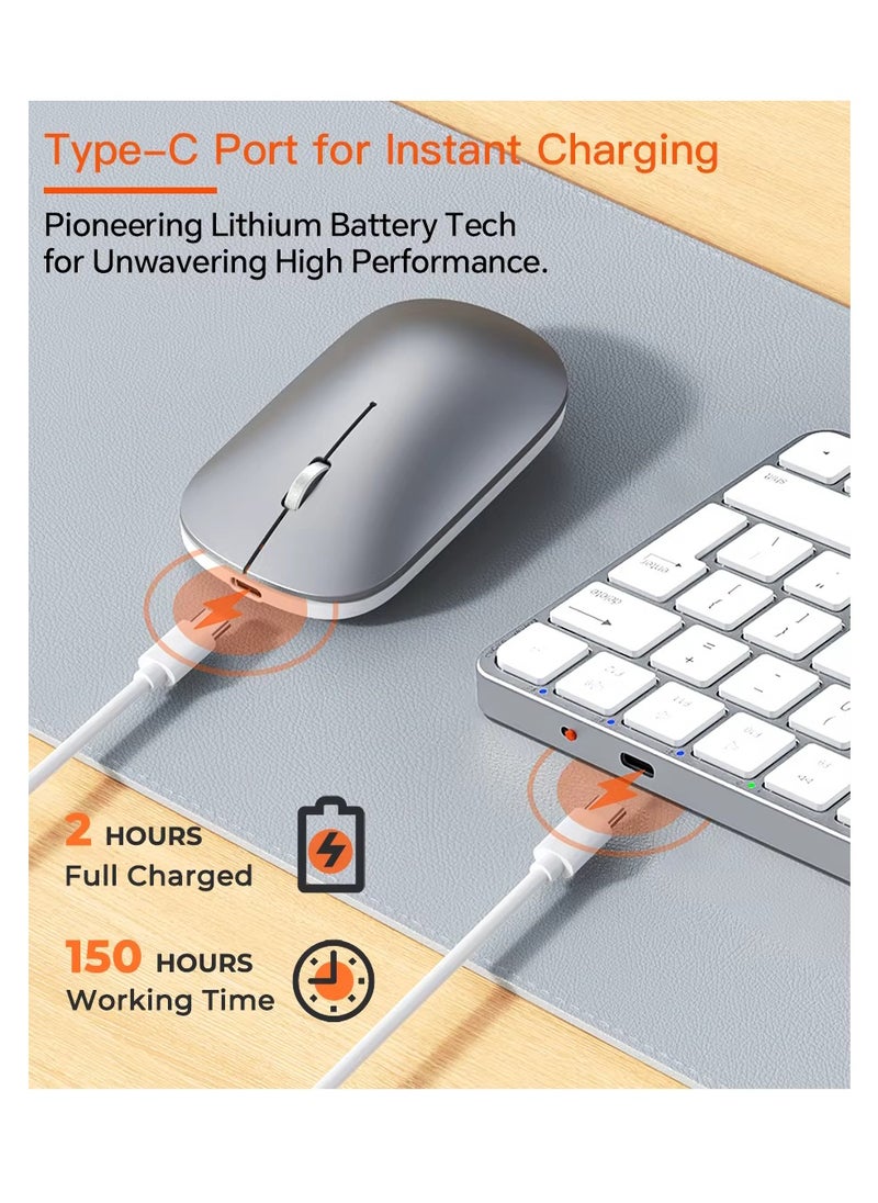 Meetion - Meetion Wireless Ultra-thin Apple Keyboard and Mouse Combo ikey C210 Ingenious Spatial Economy Aesthetic Sobriety Redefined Universal Synchronization Protocol (Black) - Image 1