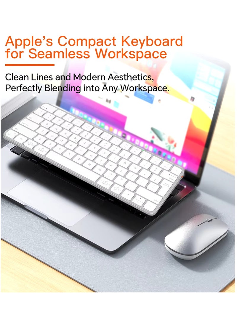 Meetion - Meetion Wireless Ultra-thin Apple Keyboard and Mouse Combo ikey C210 Ingenious Spatial Economy Aesthetic Sobriety Redefined Universal Synchronization Protocol (Black) - Image 1