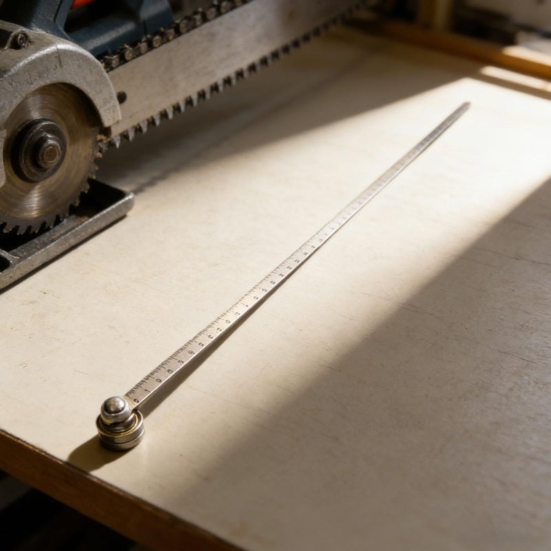 Single Bearing Positioning Calipers Circular Saw Guide Ruler for Cutting Measurement - Image 3