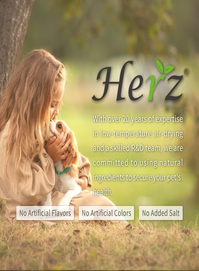 Herz طعام الكلاب المجفف بالهواء من هيرز، بنكهة لحم البقر وكبد البط، 1 رطل، طبيعي بالكامل، غني بالبروتين، خالٍ من الحبوب، مكونات محدودة، كامل ومتوازن، طعام فاخر للكلاب - Image 4
