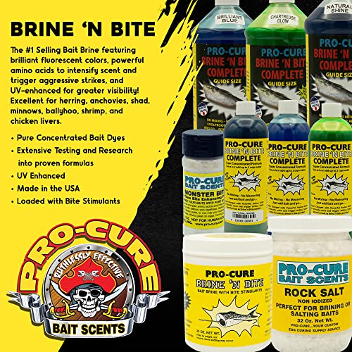 PROcure Pro-Cure Brine 'N Bite Complete Bait Brine, 16-Ounce, Natural Shine - Image 4