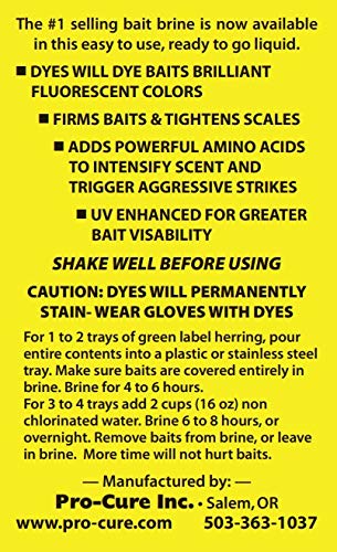PROcure Pro-Cure Brine 'N Bite Complete Bait Brine, 16-Ounce, Natural Shine - Image 3