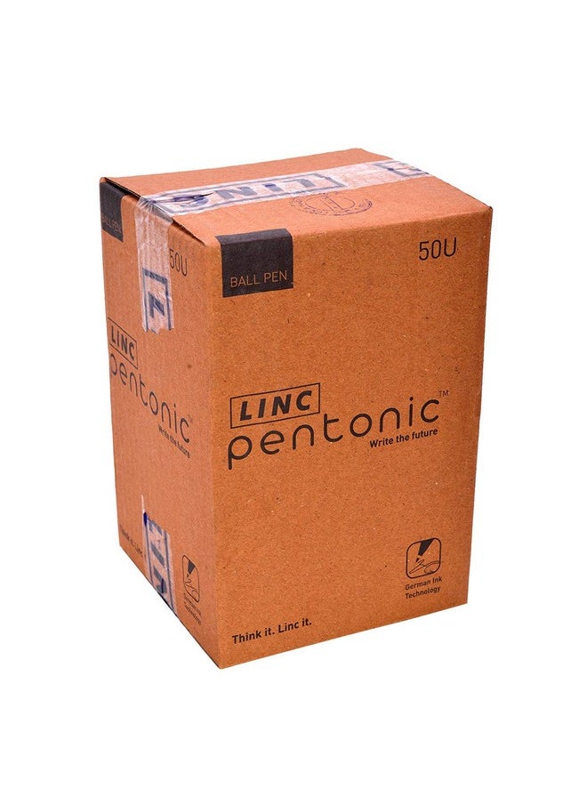 Pentonic 0.7Mm Ball Point Pen Tumbler Pack | Black Body | Black Ink | Pack Of 50 Pens  - Image 4