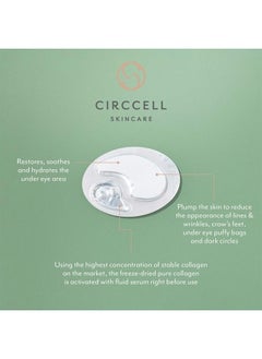 CIRCCELL Insight Collagen Eye Treatment Masks, collagen eye mask, eye bags treatment, under eye pads, 4 treatments  - Image 2