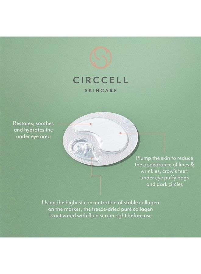 CIRCCELL Insight Collagen Eye Treatment Masks, collagen eye mask, eye bags treatment, under eye pads, 4 treatments - Image 2