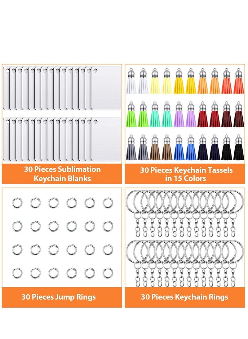 بيوينتي 120 قطعة سلسلة مفاتيح نقل الحرارة فارغة التسامي - Image 3
