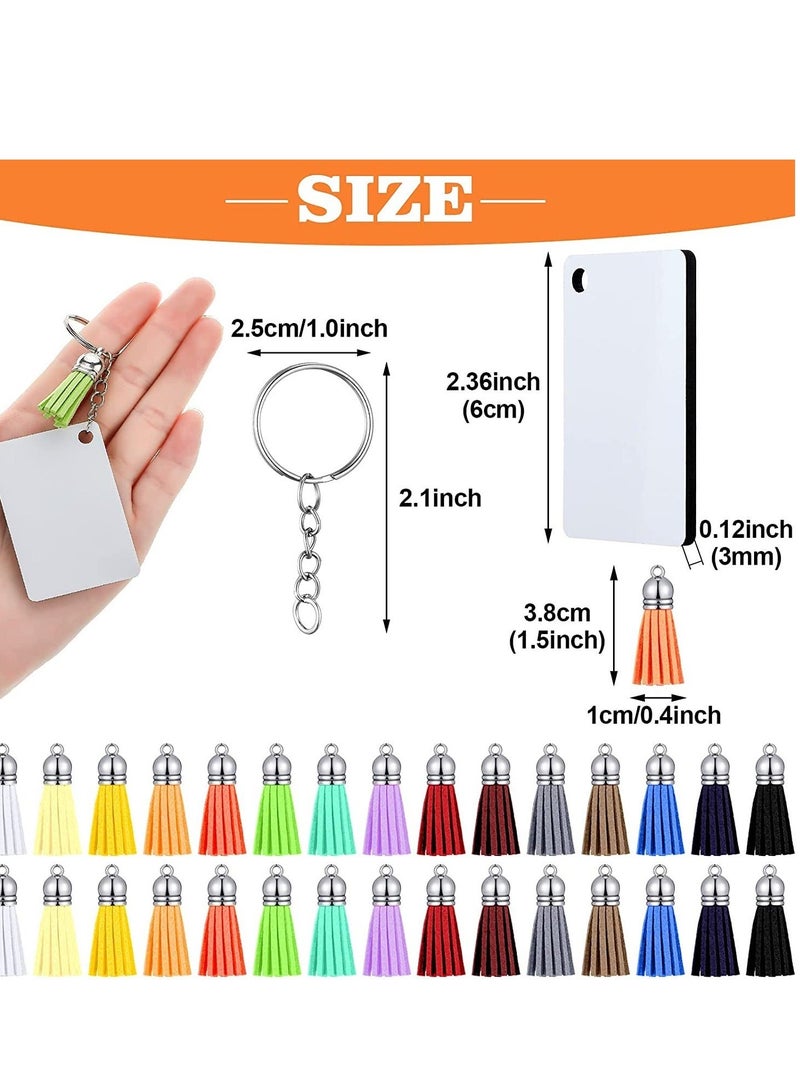 بيوينتي 120 قطعة سلسلة مفاتيح نقل الحرارة فارغة التسامي - Image 2