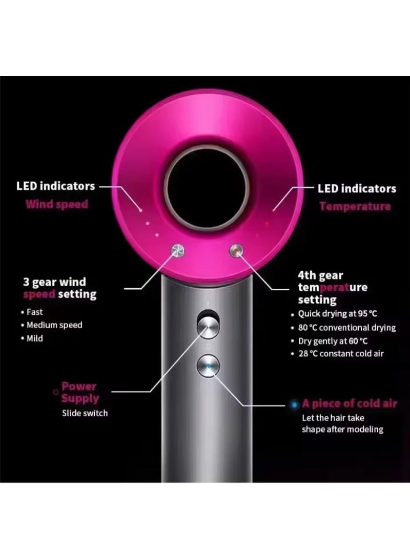 Professional Ionic Hair Dryer - High-Powered Blower for Quick Drying, Controlled Heat, Quiet Operation, Comes with Diffuser and Concentrator for Styling Success - Image 4