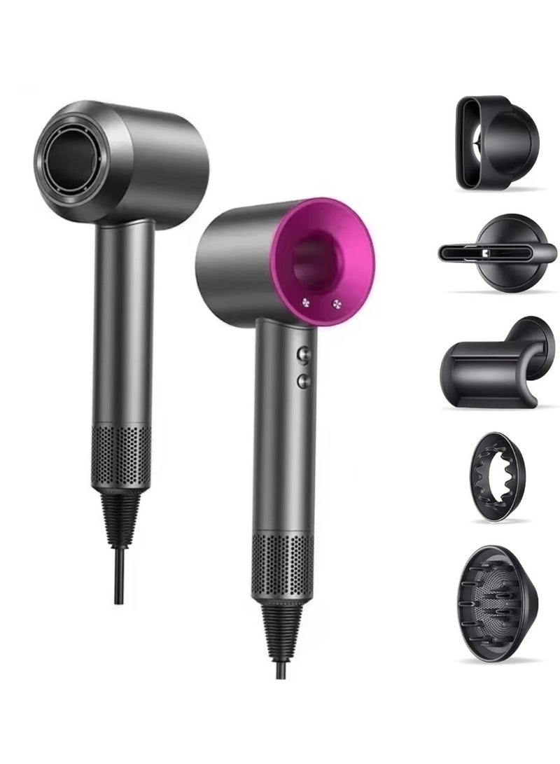 Professional Ionic Hair Dryer - High-Powered Blower for Quick Drying, Controlled Heat, Quiet Operation, Comes with Diffuser and Concentrator for Styling Success - Image 1