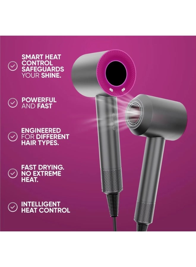 Professional Ionic Hair Dryer - High-Powered Blower for Quick Drying, Controlled Heat, Quiet Operation, Comes with Diffuser and Concentrator for Styling Success - Image 3