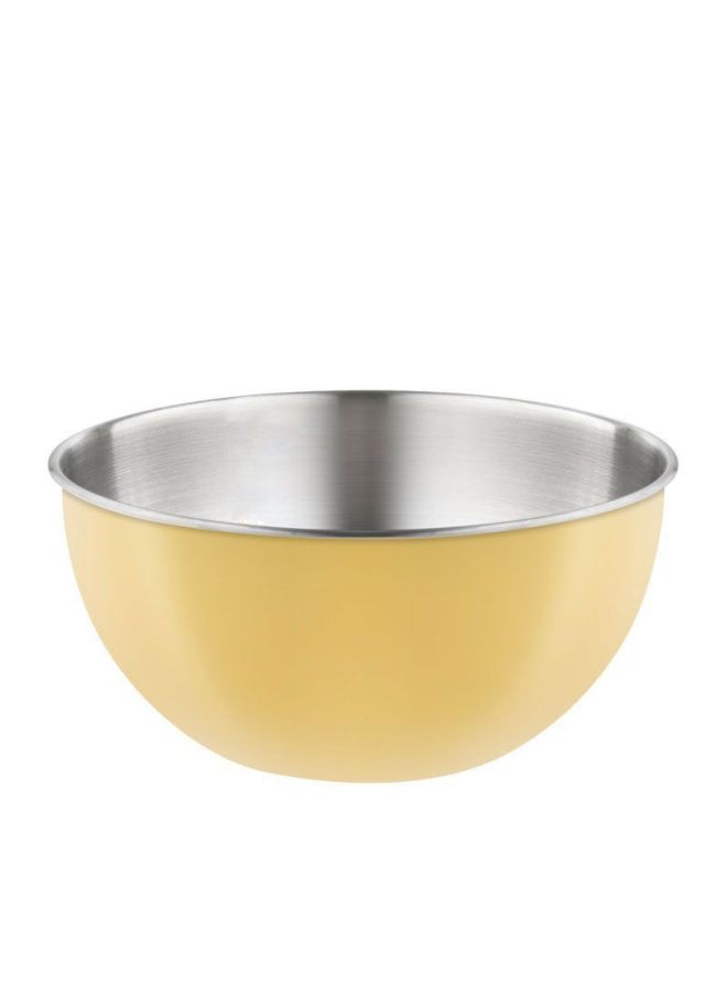Colorful Stainless Steel Basin Food Grade And Basin Household Kitchen Non-stick Dough Kneading Basin Egg Baking Basin Special-Specifications:Creamy Yellow-Color:19cm - Image 1