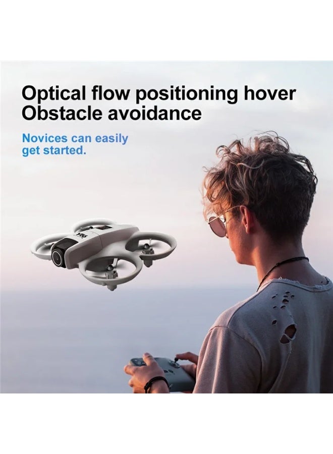 Generic V66 HD Dual Camera RC Drone Optical Flow Obstacle Avoidance Quadcopter with 2 Battery - Grey  - Image 5