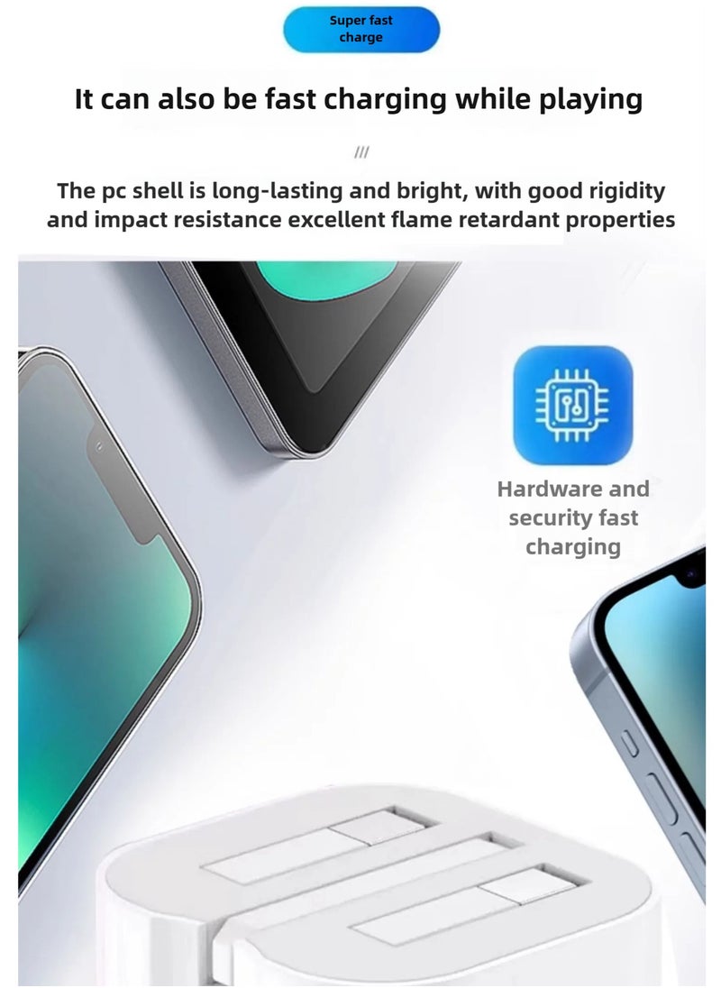 Generic iPhone 20W fast charging | USB C wall fast charger with 1M USB C to Lightning cable , compatible with iPhone 14/14 Pro/14 Pro Max/13/12/SE2020/11/XR/XS Max/X/iPad  - Image 5