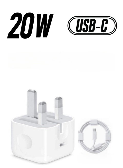 iPhone 20W fast charging | USB C wall fast charger with 1M USB C to Lightning cable , compatible with iPhone 14/14 Pro/14 Pro Max/13/12/SE2020/11/XR/XS Max/X/iPad