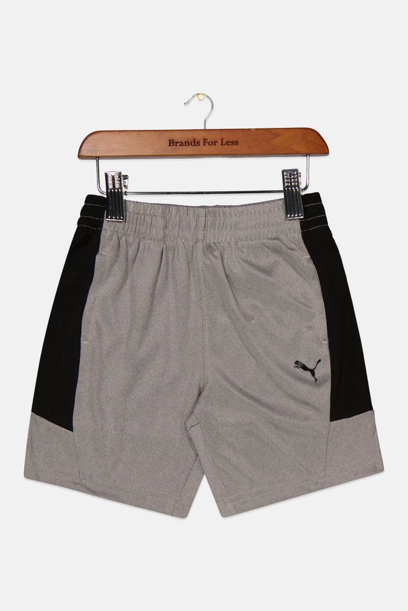 PUMA Toddlers Boy Brand Logo Short, Grey  - Image 1