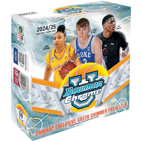 Topps 2024-25 Topps Bowman University Chrome Basketball - Factory Sealed - Mega Box - Image 1