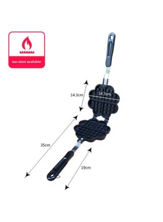 Commercial Household 12-hole 16-hole Cake Mold Non-stick Double-sided Frying Pan Baking Tool Egg Baking Tray Wholesale-Specifications:Four Heart-shaped Waffle Baking Pan-Size:Black - pzsku/ZC0A6C592662DCB04FEFBZ/45/1746201647/12f6dba2-b56c-4a94-89b4-c1011044a725