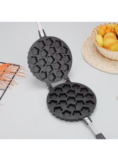 Generic Commercial Household 12-hole 16-hole Cake Mold Non-stick Double-sided Frying Pan Baking Tool Egg Baking Tray Wholesale-Specifications:Four Heart-shaped Waffle Baking Pan-Size:Black  - Image 3
