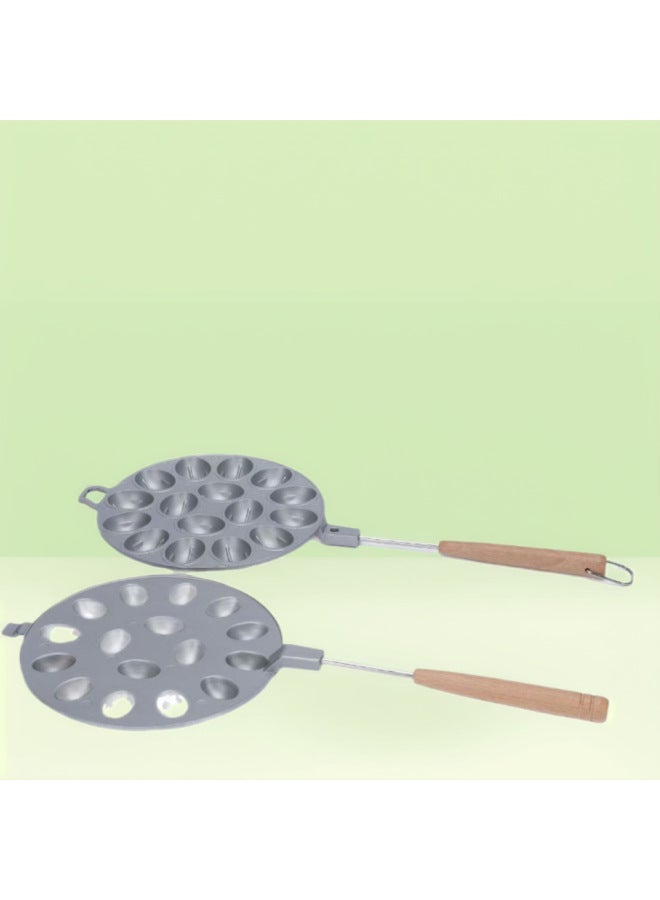 Commercial Household 12-hole 16-hole Cake Mold Non-stick Double-sided Frying Pan Baking Tool Egg Baking Tray Wholesale-Specifications:Four Heart-shaped Waffle Baking Pan-Size:Black