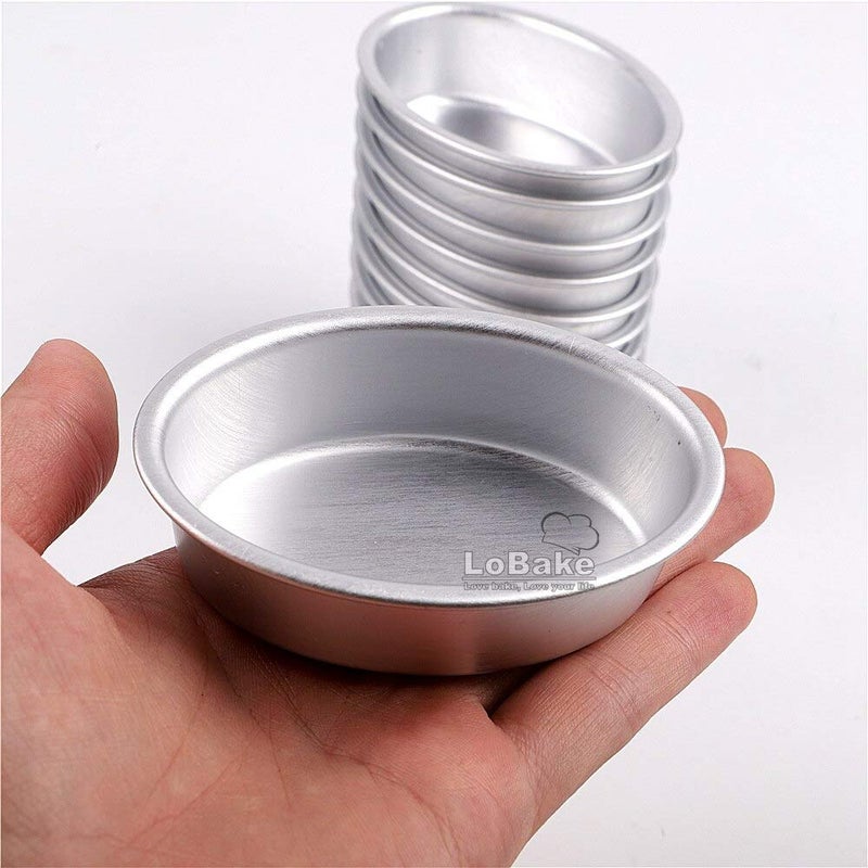 LoBake 10pcs mini size oval egg shape aluminium alloy metal cheese pan cake mold bread mould tart holder pudding jelly tin DIY bakery D00 - Image 4