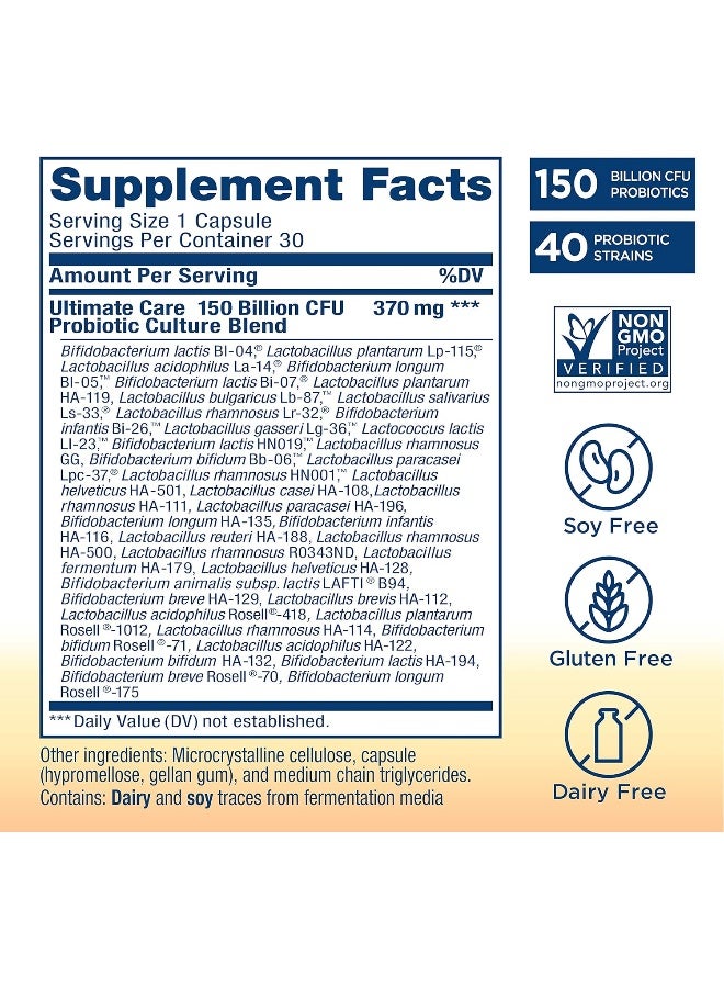 Renew Life Ultimate Flora Extra Care Probiotic 150 Billion - Image 2