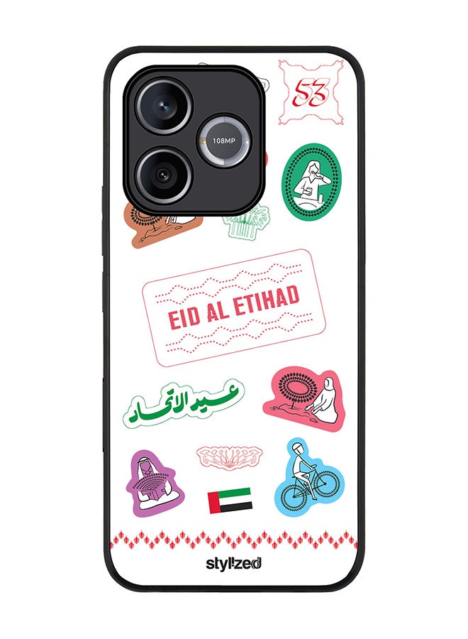 Stylizedd For Honor 600 Lite / 500 Smart / Honor X80i Case,Slim fit Camera Protection, Shockproof Thin Phone cover  - Eid Al Etihad 53 National Day Sticker Design - Image 1