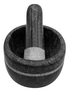 Midnight Gray Premium Marble Mortar and Pestle Set – Silky Smooth Finish, Medium Size (10 cm x 7 cm Mortar, 10 cm Pestle), Deep Design, Heavy-Duty, Non-Porous, Handcrafted for Efficient Grinding (170 ml) - pzsku/ZC0A6EA016C52D5A106DAZ/45/_/1738223058/e5424314-bbc0-49ed-b203-6541b79f231c