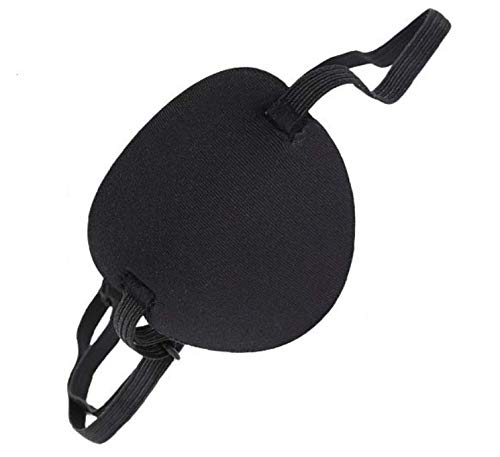 Adults Kids Black EyepatchComfortable Eye Patch Strabismus Adjustable Eye Patch Eye Mask for Recovery Eye