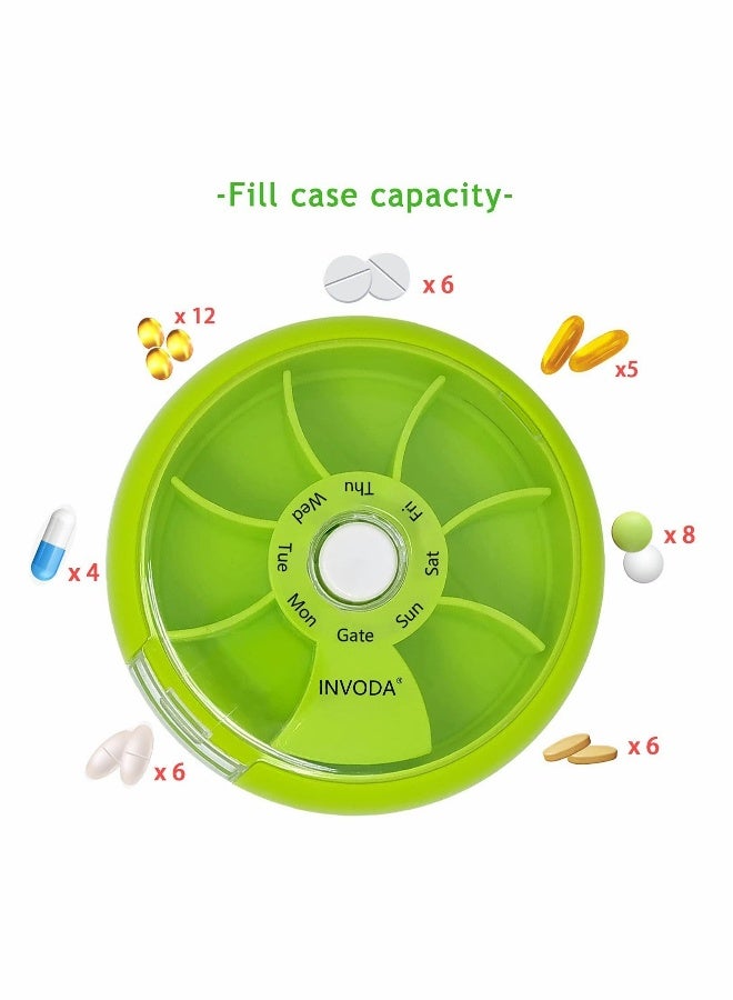 3 Piece Pill Box Medication Organizer 7 Days Travel Medication Organizer - Image 2