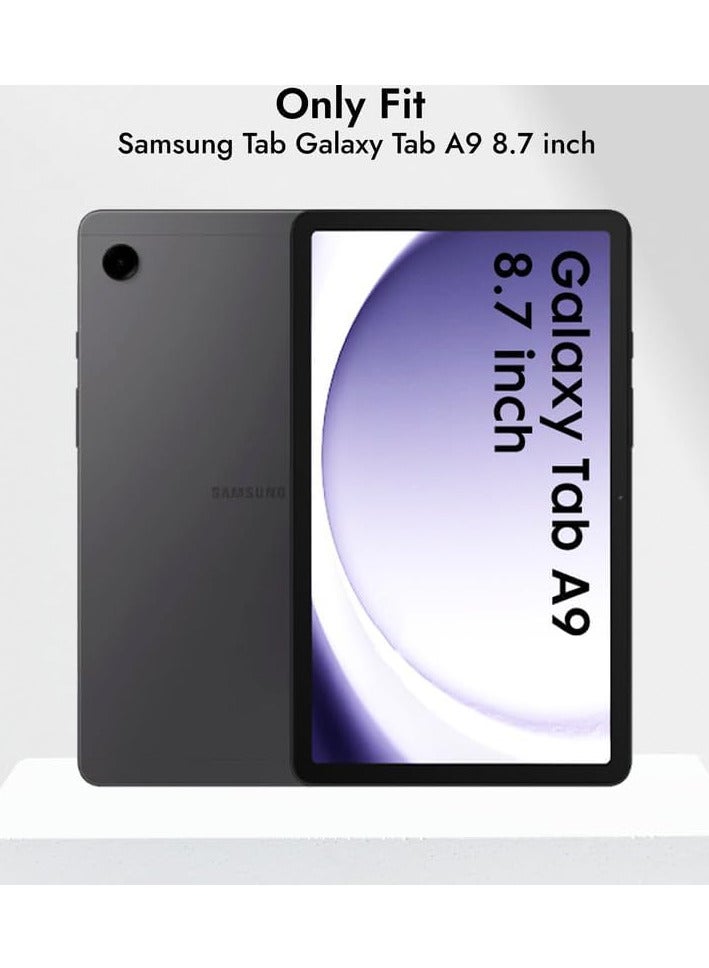 Cover for Samsung Galaxy Tab A9 Cover Case 8.7 inch, Hybrid Shell Cover Case for Samsung Galaxy Tab A9 Tablet Cover [SM-X110/X115/X117] with Transparent Back - Navy - Image 2