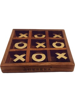QUESERA Wooden Tic Tac Toe Game  - Image 2