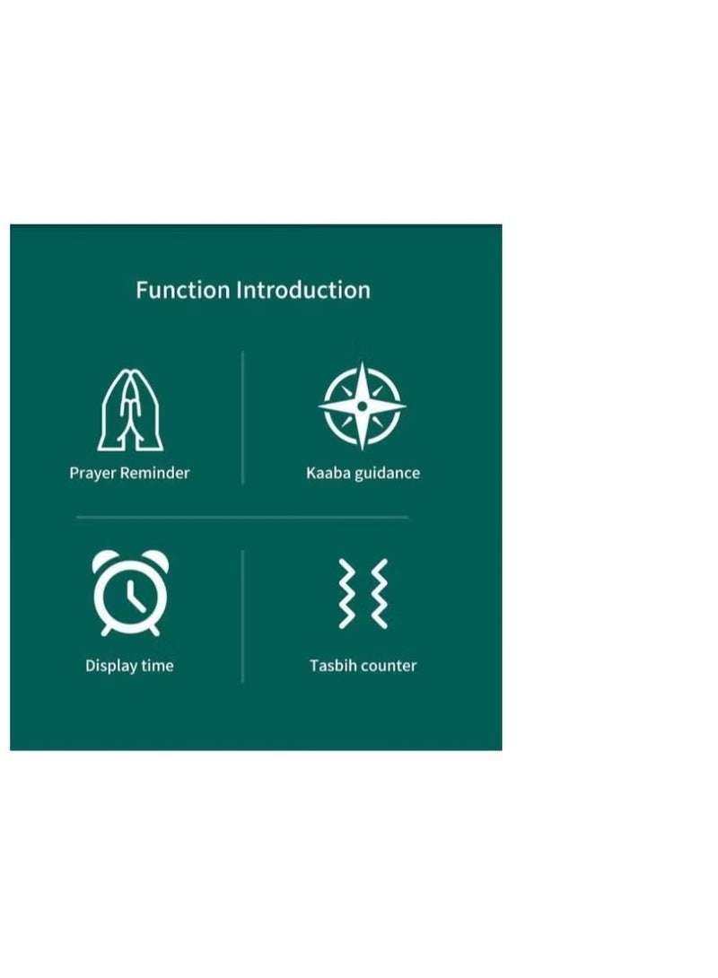 Smart Digital Tasbih Zikr Ring – Lightweight Plastic Design, LED Display, Portable Counter (Black) - Image 5