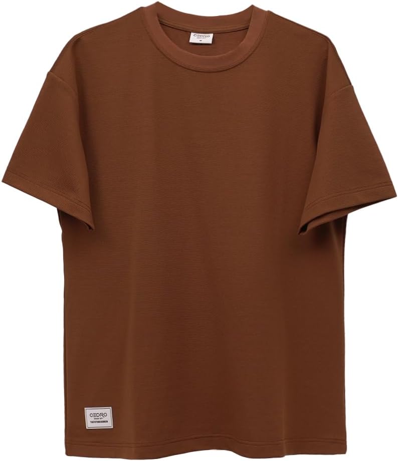Cedro Men's Oversize Graphic Tee in Brown - Image 1